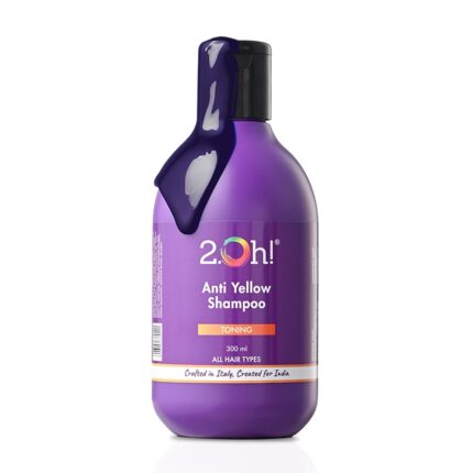 2.Oh! Italian Anti Yellow Shampoo | Purple Shampoo for Grey, Coloured, Blonde, Highlighted Hair | Blue Shampoo for Grey Hair | Neutralising Toner | Argan Oil Hydrates Dry Frizzy Hair