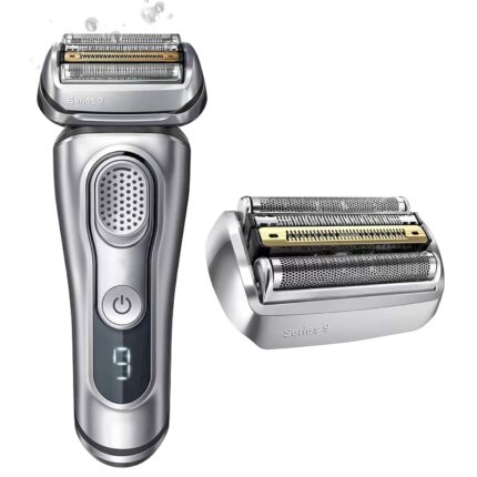 92S Series 9 Electric Shaver Replacement Head Compatible with All Braun Series 9 Electric Razors Replacement Heads,Compatible with 9477cc,9330s,9465cc,9460cc,9419s,9390cc,9385cc (92S-Silver)