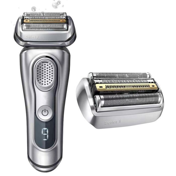 92S Series 9 Electric Shaver Replacement Head Compatible with All Braun Series 9 Electric Razors Replacement Heads,Compatible with 9477cc,9330s,9465cc,9460cc,9419s,9390cc,9385cc (92S-Silver)