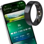 AMZAIZO JCRing Smart Ring Sleep Tracker, Fitness Tracking Wearable, Accurate Monitoring of Pedometer, Heart, Temperature, Titanium with Charging Case, APP for iOS & Android (13)