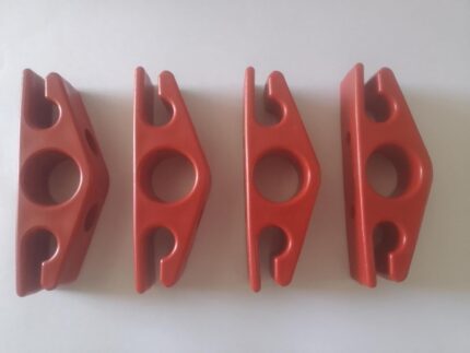 ARAMBHA Plastic Resistance Band Wall Anchor (RED)
