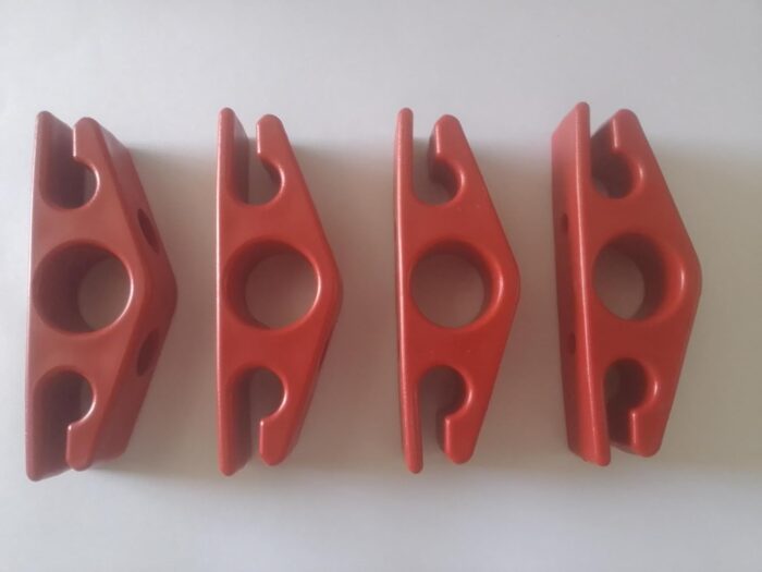 ARAMBHA Plastic Resistance Band Wall Anchor (RED)