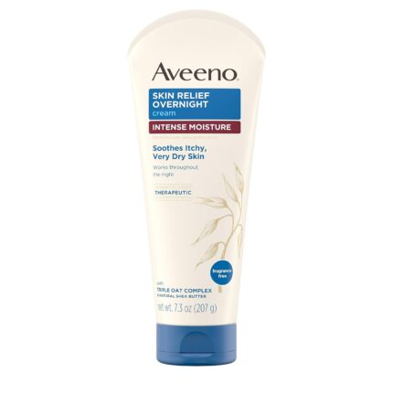 AVEENO ACTIVE NATURALS SKIN RELIEF OVERNIGHT CREAM - 207G (7.3oz)