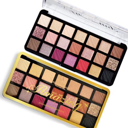 Adbeni 21 Color Eyeshadow Palette, Highly Pigmented, Long-Lasting, Matte & Shimmer Shades, Perfect for Day & Night Looks, Blendable & Buildable Formula