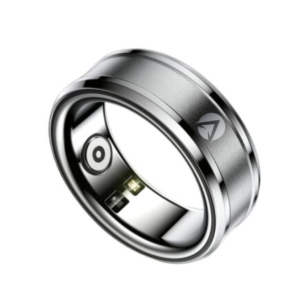 Adivaa Smart Ring for Men & Women | Wearable Tech Ring Fitness Tracker, Sleep Tracker, Stress Monitoring, Activity Tracker, Heart Rate, Steps Count, Blood Oxygen, IP68 Waterproof (8, R3, Silver)