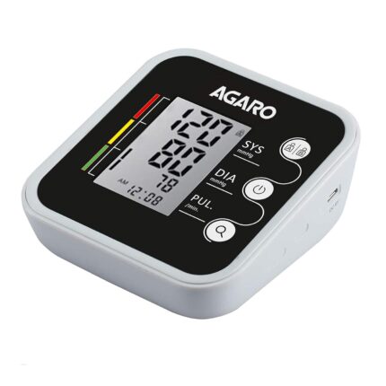 Agaro Automatic Digital Blood Pressure Monitor (Includes Carry Bag & Batteries)