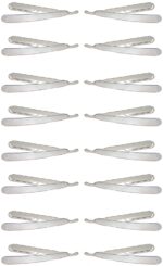 Alis Folding Razor White Colour for Men Shaving Barber Razor Disposable Razor Gillette Wilkinson Blade Set Of 16 Pcs