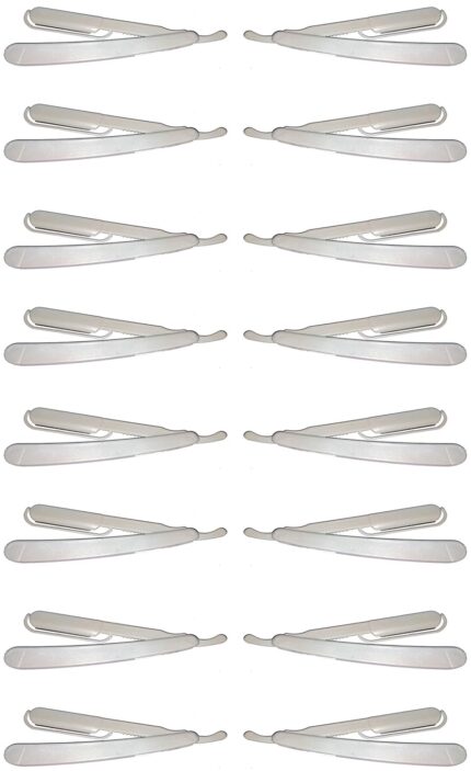 Alis Folding Razor White Colour for Men Shaving Barber Razor Disposable Razor Gillette Wilkinson Blade Set Of 16 Pcs