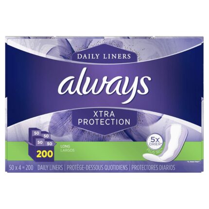 Always 57115 Extra Protection Pantiliners - 200 Count