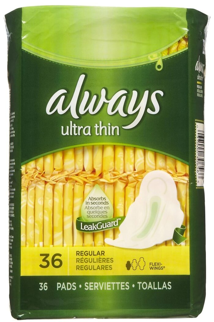 Always Ultra Thin Regular Pads with Wings Unscented - 36 ct