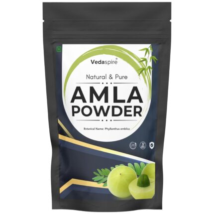Amla Powder for Hair Growth, Dandruff & Skin Brightening | 100% Pure & Edible Grade | Natural Indian Gooseberry Rich in Vitamin C – 100g | Vedaspire