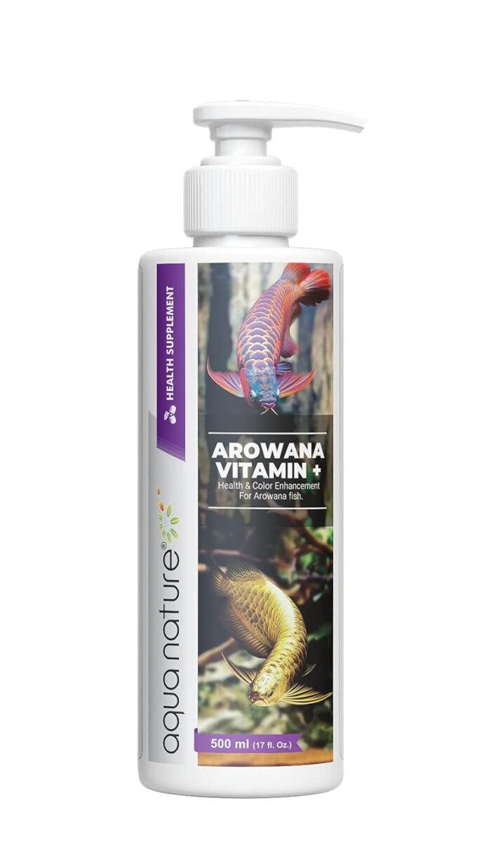 AquaNature Arowana Vitamin+ Health & Color Enhancement for Arowana Fish. (500ml)