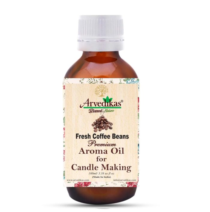 Arvedikas Premium Fresh Coffee Beans Fragrance Oil 100ml : Enhance Your Soy Candles with Aromatic Essential Oil