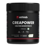 Athlab (by Nutrabay) CreaPower Micronized Creatine Monohydrate Powder - 100g | 100% Creapure® from Germany | NABL Lab Tested | 3g Creatine/Serving | Increases Muscle Mass, Strength, & Power