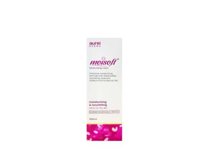 Aurei Derma Moisoft Moisturizing Lotion, 100ml, Dry Skin Formula with Shea Butter and Aloe Vera