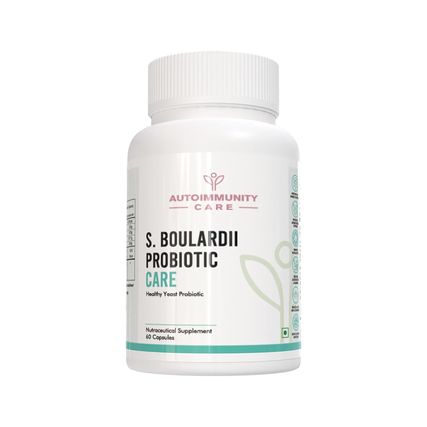 Autoimmunity Care: S. boulardii Probiotic Care | SACCHAROMYCES BOULARDII | 10 Billion CFU per Serving | 60 Veg Capsules