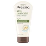 Aveeno Daily Moisturizing Facial Cleanser with Soothing Non-GMO Oat, Hydrating Face Wash for Soft & Supple Skin, Free of Parabens, Sulfates, Fragrance, Dyes & Soaps, 5 fl. oz