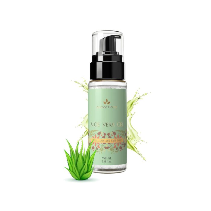 Avimee Herbal Pure Aloe Vera Gel for Skin and Hair - 150 ml | Hydrates, Moisturizes & Soothes Irritated Skin | Vitamin E & Natural Emollients