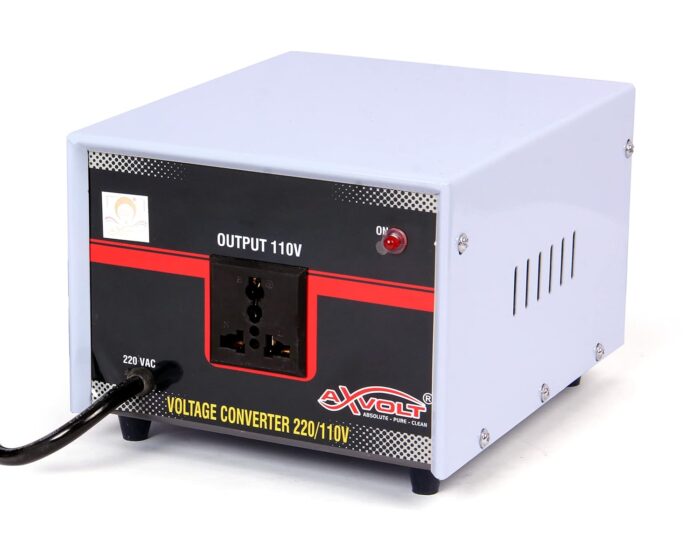 Axvolt 1000W crysta 220v 230v to 110V 120v stepdown tansformer voltage converter for US, Canada appliances used in India