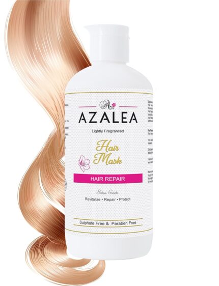 Azalea Professional Hair Repair Mask for Dry and Frizzy Hair - Revitalizes, Repairs, Protects, Smoothens & Controls Hair Fall. Sulphate & Paraben Free.