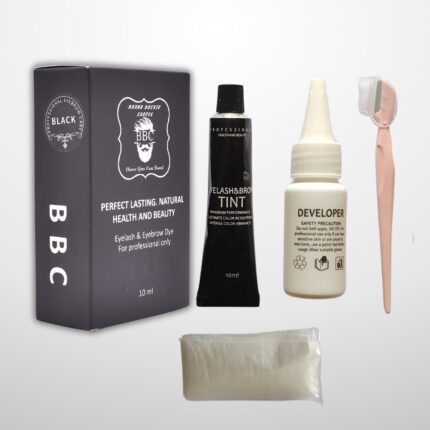BBC Professional Eyelash & Eyebrow Dye Kit, Black, 10ml, 5 Weeks Stay For Professional Use