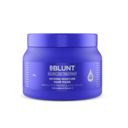BBLUNT Intense Moisture Hair Mask With Jojoba Oil & Vitamin E For Nourished & Shiny Hair - 250 Grams