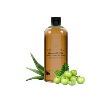 BEAUTYFRED Amla Aloe-Vera Shampoo with Conditioner 400ml – Herbal Hair Shampoo Conditioner for Hair Loss Control