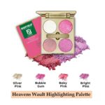 BEAUTYRELAY LONDON - Face 2 Face Heavens Wault Highlighting Palette - ultimate | blusher | highlighter | eye shadow | brighten,looking vibrant- lightweight, shimmer, matte - in 4 versatile shades