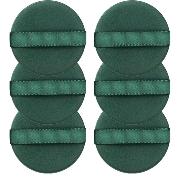 Beautiflame Blender 6 Pcs with Storage Box Makeup Sponges, Air Cushion Powder Tools Women Professional Cosmetic Puff with Box Powder Sponge Dry