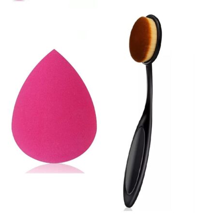 Beautiflame Make Up Foundation Powder Concealer Oval Blending Blush Brush Professional Blender Sponges for Face Makeup Blender Face Sponge Puff for all Skin Types(PO-1)