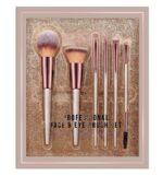 Beauty Face & Eye Brush Set (Pack of 6) | Synthetic Fibres for Easy Blending | Professional Makeup Brushes for Face and Eye Application