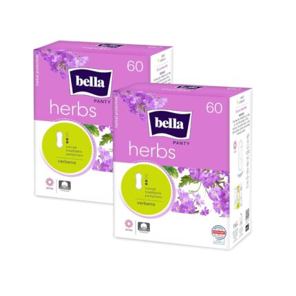 Bella Herbs Panty Liners Women Daily Use|Herbal Extract|Anti-Inflammatory Properties|Soothes Skin|15.1 Cm Long|Perfect White Discharge & Light Spotting|Neutralizes Bad Odour|Pack Of 2|Total 120 Pcs