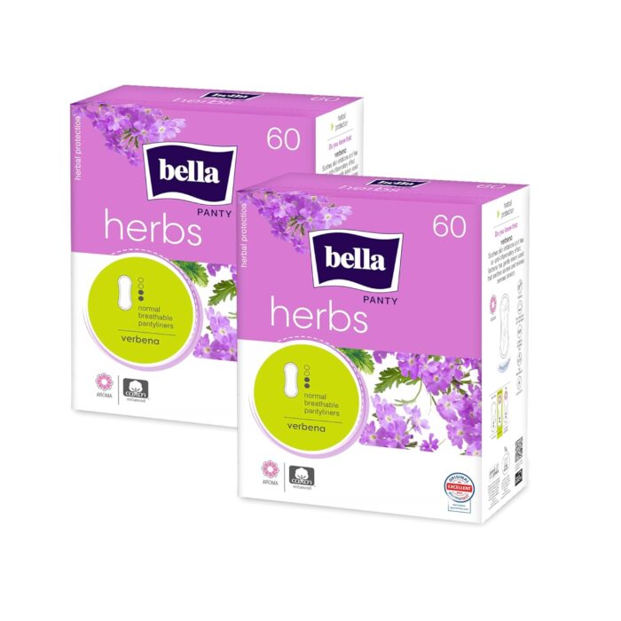 Bella Herbs Panty Liners Women Daily Use|Herbal Extract|Anti-Inflammatory Properties|Soothes Skin|15.1 Cm Long|Perfect White Discharge & Light Spotting|Neutralizes Bad Odour|Pack Of 2|Total 120 Pcs