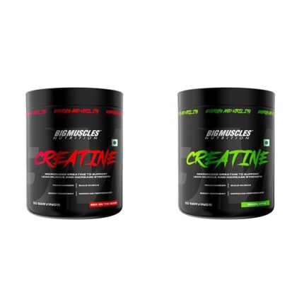 Bigmuscles Creatine 155g – Sex On The Beach | 50 Servings | Muscle Recovery & Strength & Bigmuscles Creatine 155g – Green Apple | 50 Servings | Muscle Recovery & Strength combos