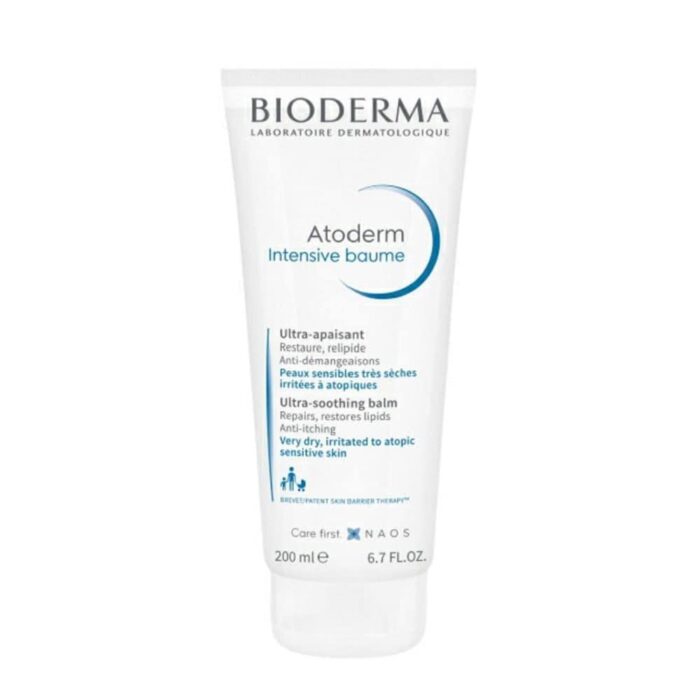 Bioderma Atoderm Intensive Baume for Very Dry to Sensitive, Irritated to Atopic Skin, Anti-itching, Ultra-soothing & Ultra-nourishing, 200ml
