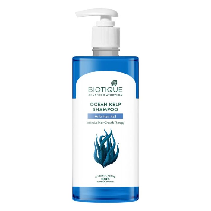 Biotique Ocean Kelp Anti Hairfall Shampoo | Intensive Hair Growth Therapy| Anti Hairfall Shampoo that Maintains Shine |100% Botanical Extracts | Suitable for All Hair Types |500ml