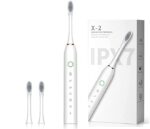 Bitnex Sonic Electric Toothbrush for Adults,Rechargeable Electric Toothbrushe with 2 Brush Heads, 6 Modes, 2 Minutes Smart Timer,4 Hours Fast Charge for 45 Days, (Toothbrush + 2 Brush Heads, white)