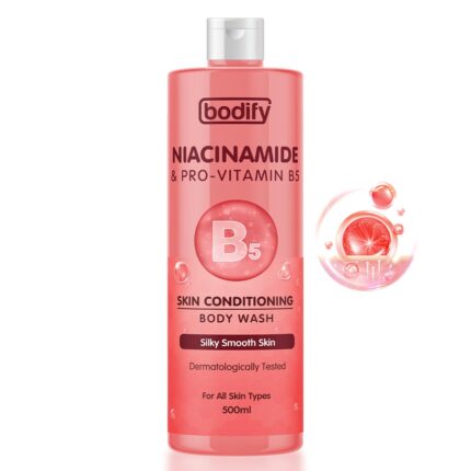 Bodify Niacinamide & Pro-Vitamin B5 Skin Conditioning Body Wash, 500 Ml | Silky Smooth Skin | Paraben Free | All Skin Types