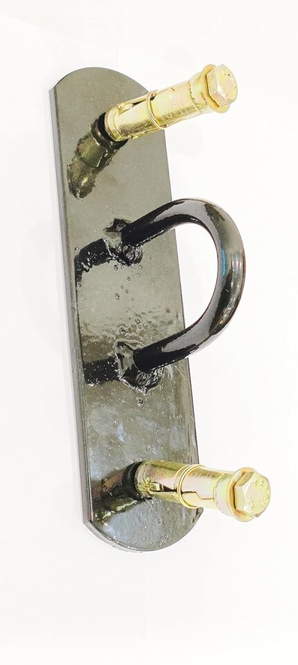Body Maxx Multipurpose Battle Rope Wall Anchor Hook for Suspension Straps and Gymnastic Rings.