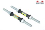 Body tech 35kg Cast Iron Adjustable Home Gym Set with Steel Dumbbell Rods- COMBO35
