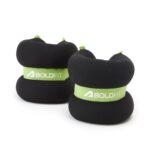Boldfit Ankle Weights 2kg X2 Pcs Wrist Strap For Gym AnkleWeight Cuff 2kgs Leg Weight For Men & Women Weights For Legs For Training, Workout Unisex Weight Neoprene Resistance 2kg X 1 Pair