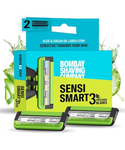 Bombay Shaving Company Sensi Smart 3 Razor Cartridge | Pack Of 2 Blades