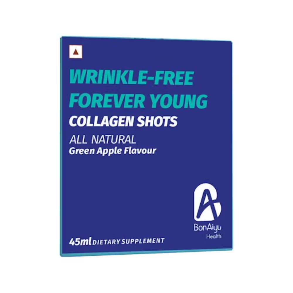 BonAiyu Collagen Shot,Ready-to-Drink, Japanese Hydrolyzed Collagen, B Vitamins,Biotin,Niacinamide, Vitamin C for Skin Health, 6 Bottles