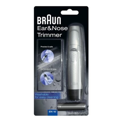 Braun Ear And Nose Trimmer En10 (Precise Safe, Hair Removal) . 60Min Trimming Time Battery Powered-Men