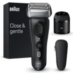 Braun Series 8 8560cc Electric Razor for Men, 4+1 Shaving Elements & Precision Long Hair Trimmer, 5in1 SmartCare Center, Close & Gentle Even on Dense Beards, Wet & Dry Electric Razor, 60min Runtime