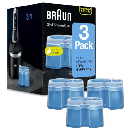 Braun Syncro Shaver System Clean & Renew Refills 3 Refills AD