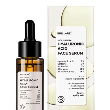 Brillare 2% Hyaluronic Acid Serum, Anti-ageing & Fine Lines, Intense Hydration, 100% Natural Face Serum