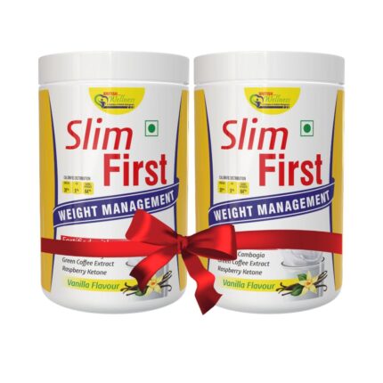 British Life Sciences SlimFirst Weight Management Shake | 32 Essential Nutrients | Whey Protein | Sugar-Free & Gluten-Free | Cholesterol-Free | Digestive Support, Low-Calorie | Buy 1 Get 1