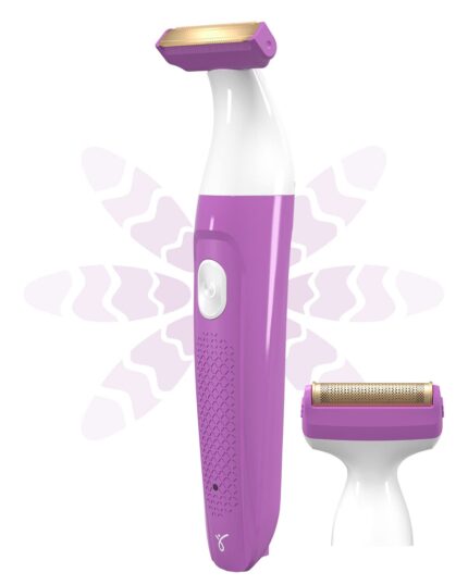 CARESMITH Bloom Bikini Trimmer For Women | Rechargeable | Extra Shaver Head For Smoother Finish | Specially Designed Trimmer For Private Part & Hair Remover, Battery Powered