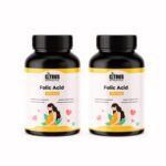 CITRUS NUTRACEUTICAL Folic Acid For Healthy fetal development, Heart, blood and celullar health- 60 Capsules (Pack of 2)